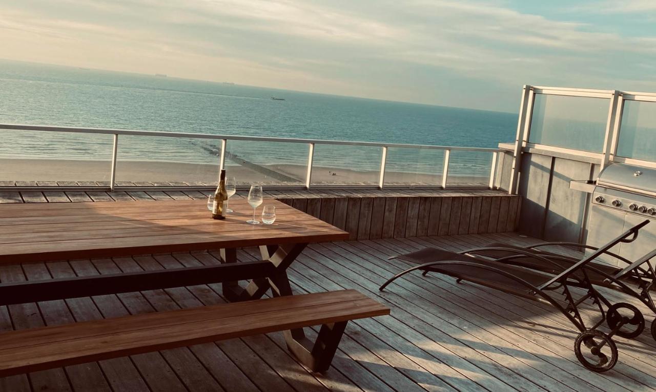 Penthouse Sea-Loft Blankenberge, Uniek Zeezicht, Luxeloft Met 40M2 Terras! Apartment Ngoại thất bức ảnh