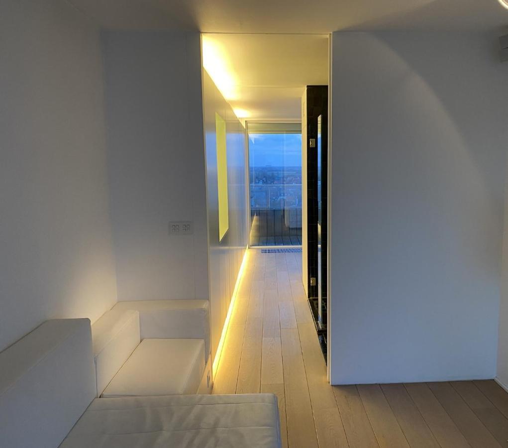 Penthouse Sea-Loft Blankenberge, Uniek Zeezicht, Luxeloft Met 40M2 Terras! Apartment Ngoại thất bức ảnh
